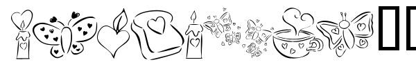KR Cuori Divertenti 3 font preview